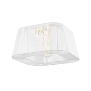 Hudson Valley - 7610-AGB - One Light Flush Mount - Verona Beach - Aged Brass