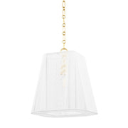 Hudson Valley - 7614-AGB - One Light Small Pendant - Verona Beach - Aged Brass