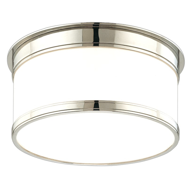 Hudson Valley - 709-PN - One Light Flush Mount - Geneva - Polished Nickel