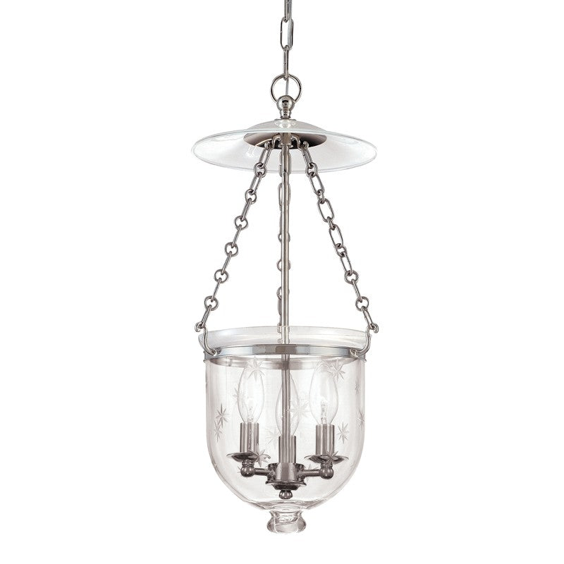 Hudson Valley - 252-PN-C3 - Three Light Pendant - Hampton - Polished Nickel