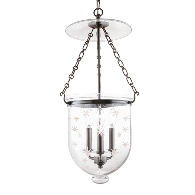 Hudson Valley - 254-HN-C3 - Three Light Pendant - Hampton - Historic Nickel