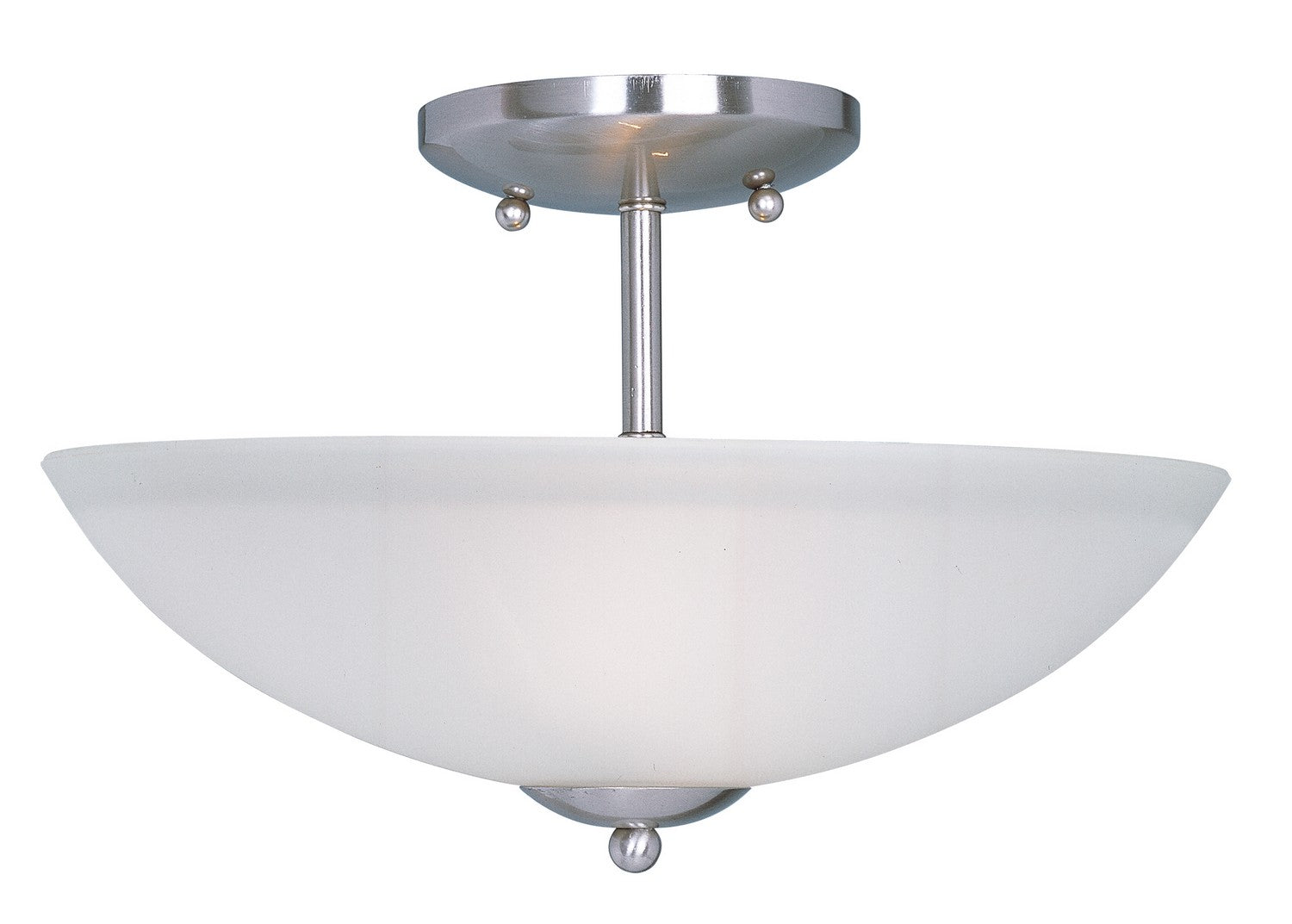 Maxim - 10042FTSN - Two Light Semi-Flush Mount - Logan - Satin Nickel