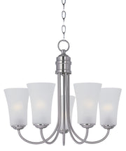 Maxim - 10045FTSN - Five Light Chandelier - Logan - Satin Nickel