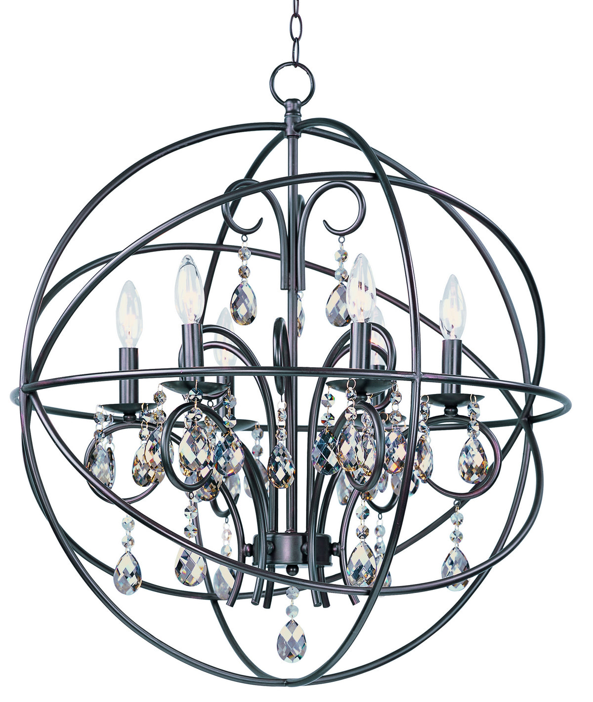 Maxim - 25144OI - Six Light Pendant - Orbit - Oil Rubbed Bronze
