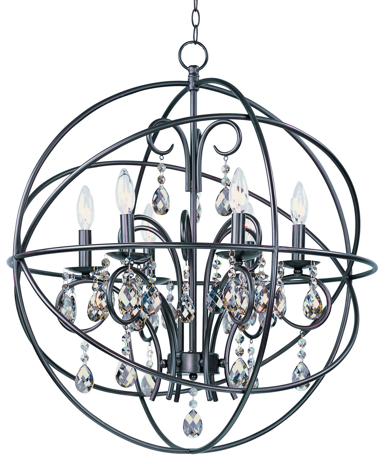 Maxim - 25144OI - Six Light Pendant - Orbit - Oil Rubbed Bronze