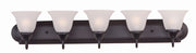 Maxim - 8015FTOI - Five Light Bath Vanity - Essentials - 801x - Oil Rubbed Bronze