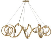 Currey and Company - 9490 - Ten Light Chandelier - Dutch Gold Leaf