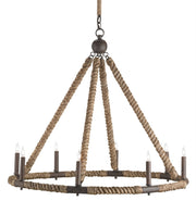 Currey and Company - 9536 - Eight Light Chandelier - Natural/Rust