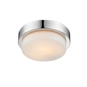 Golden - 1270-09 CH - One Light Flush Mount - Morgon - Chrome