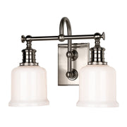Hudson Valley - 1972-SN - Two Light Bath Bracket - Keswick - Satin Nickel