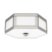 Hudson Valley - 6413-PN - Two Light Flush Mount - Nassau - Polished Nickel