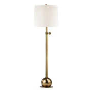 Hudson Valley - L116-VB-WS - One Light Floor Lamp - Marshall - Vintage Brass