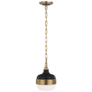 Generation Lighting - P1282DAB/MB - One Light Pendant - Cadence - Dark Antique Brass / Matte Black