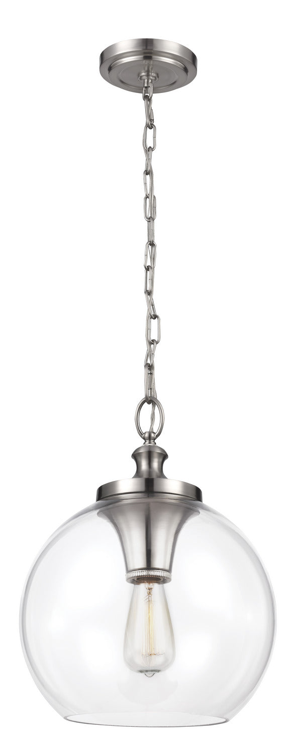 Visual Comfort Studio - P1307BS - One Light Pendant - Tabby - Brushed Steel