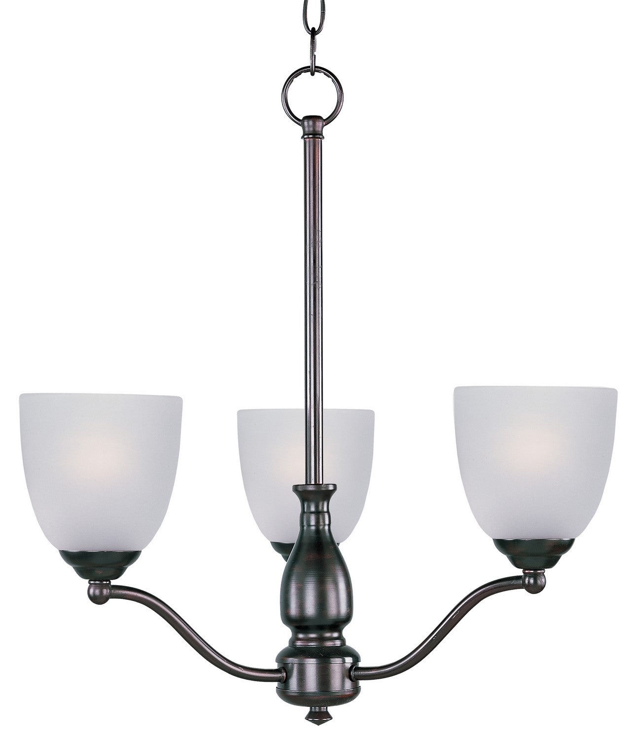 Maxim - 10064FTOI - Three Light Chandelier - Stefan - Oil Rubbed Bronze