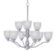 Maxim - 10066FTSN - Nine Light Chandelier - Stefan - Satin Nickel