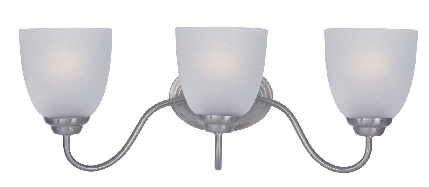 Maxim - 10073FTSN - Three Light Bath Vanity - Stefan - Satin Nickel