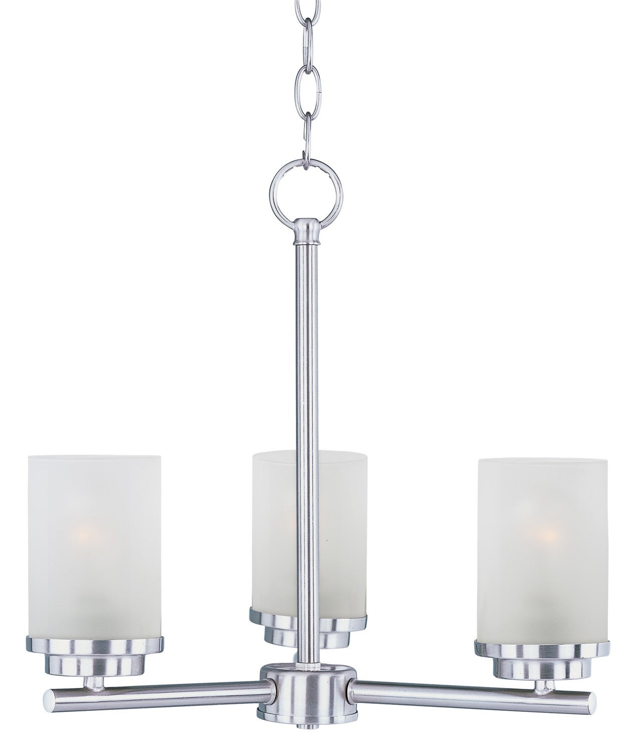Maxim - 10203FTSN - Three Light Chandelier - Corona - Satin Nickel