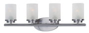 Maxim - 10214FTSN - Four Light Bath Vanity - Corona - Satin Nickel