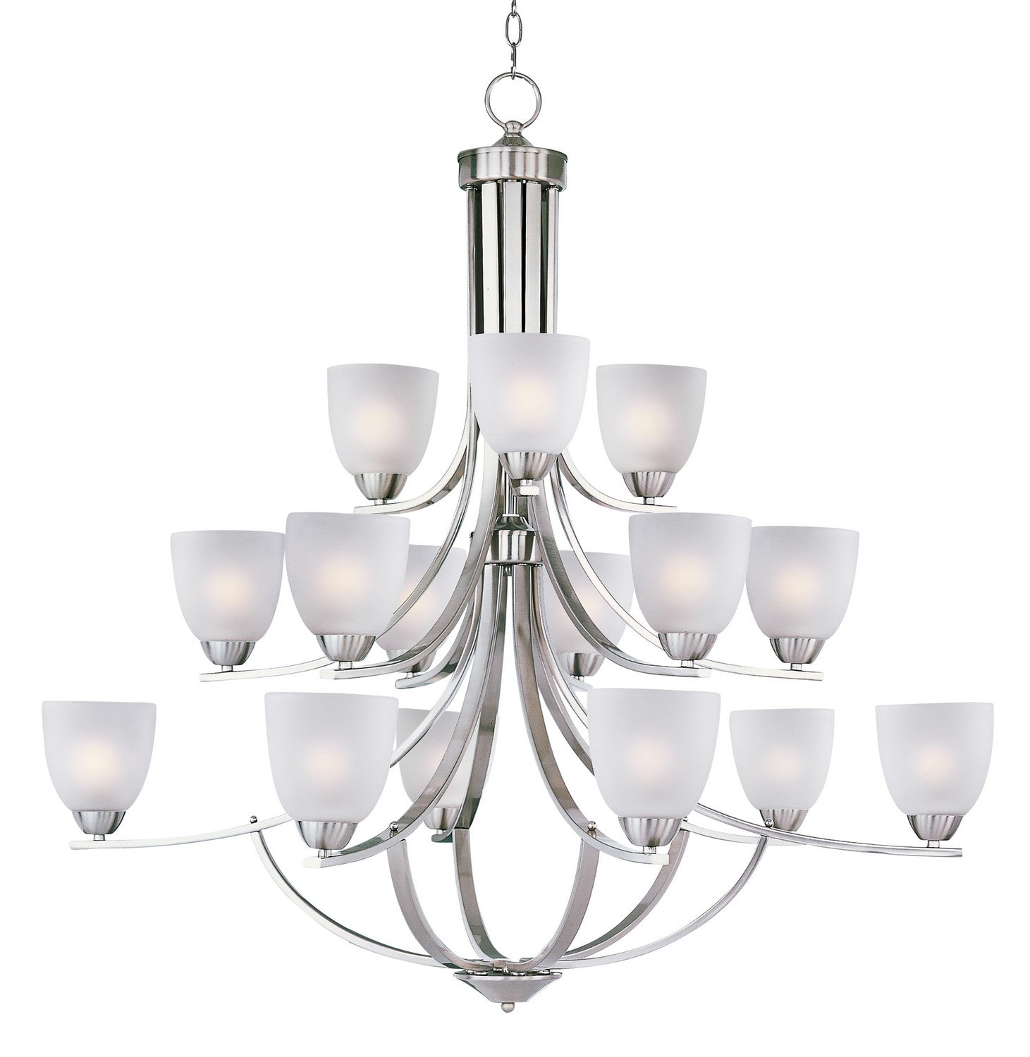 Maxim - 11228FTSN - 15 Light Chandelier - Axis - Satin Nickel