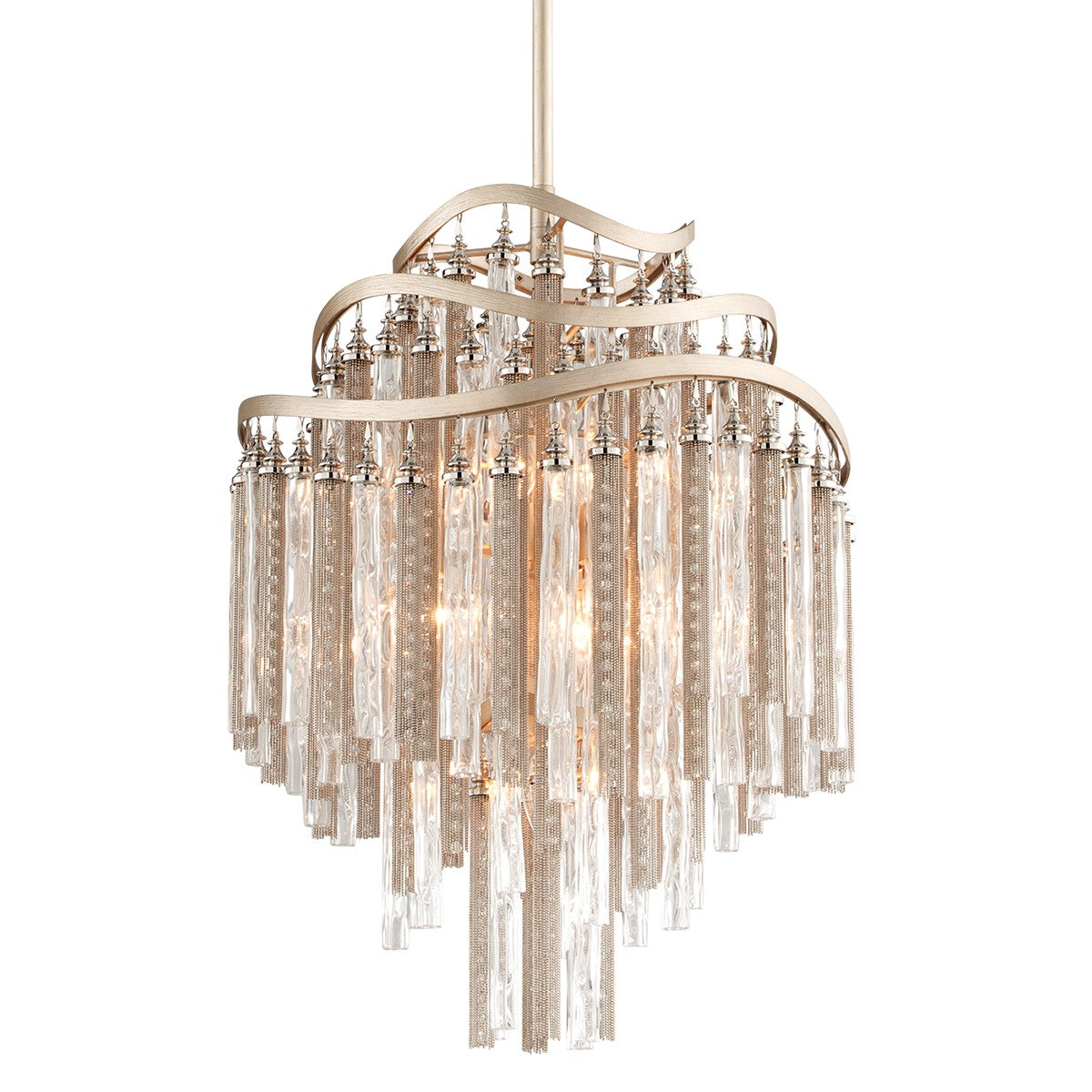 Corbett Lighting - 176-47 - Seven Light Chandelier - Chimera - Tranquility Silver Leaf