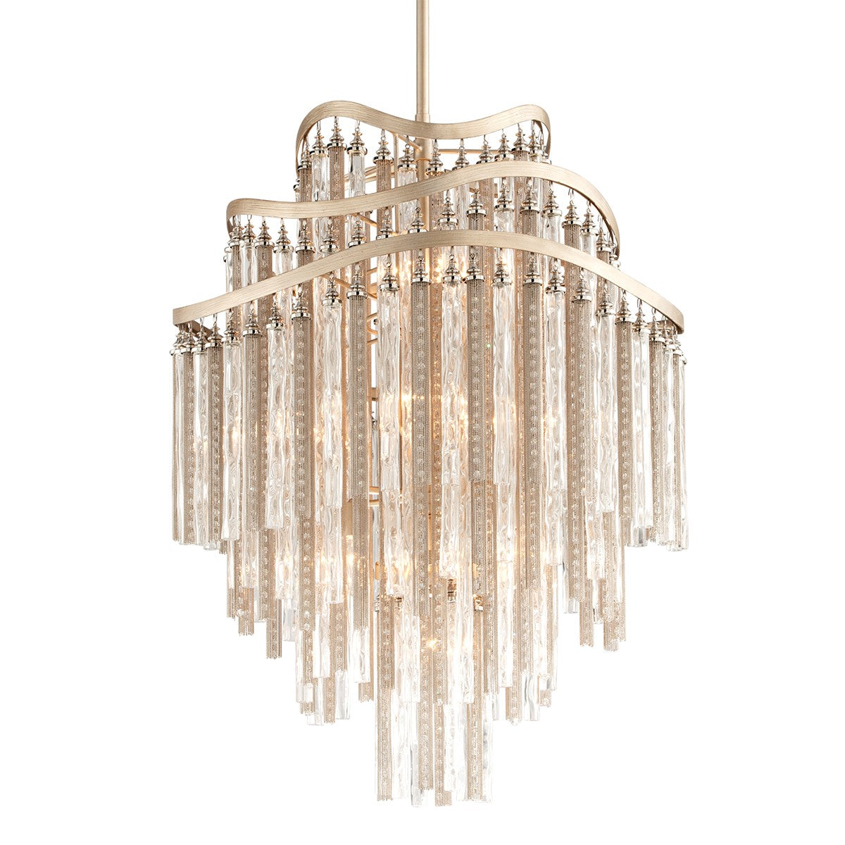 Corbett Lighting - 176-710 - Ten Light Chandelier - Chimera - Tranquility Silver Leaf