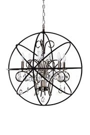 Maxim - 25144ARPN - Six Light Pendant - Orbit - Anthracite / Polished Nickel