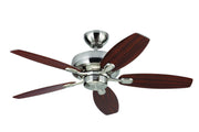 Generation Lighting - 5CQM44BS - 44"Ceiling Fan - Centro - Brushed Steel