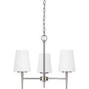 Generation Lighting - 3140403-962 - Three Light Chandelier - Driscoll - Brushed Nickel