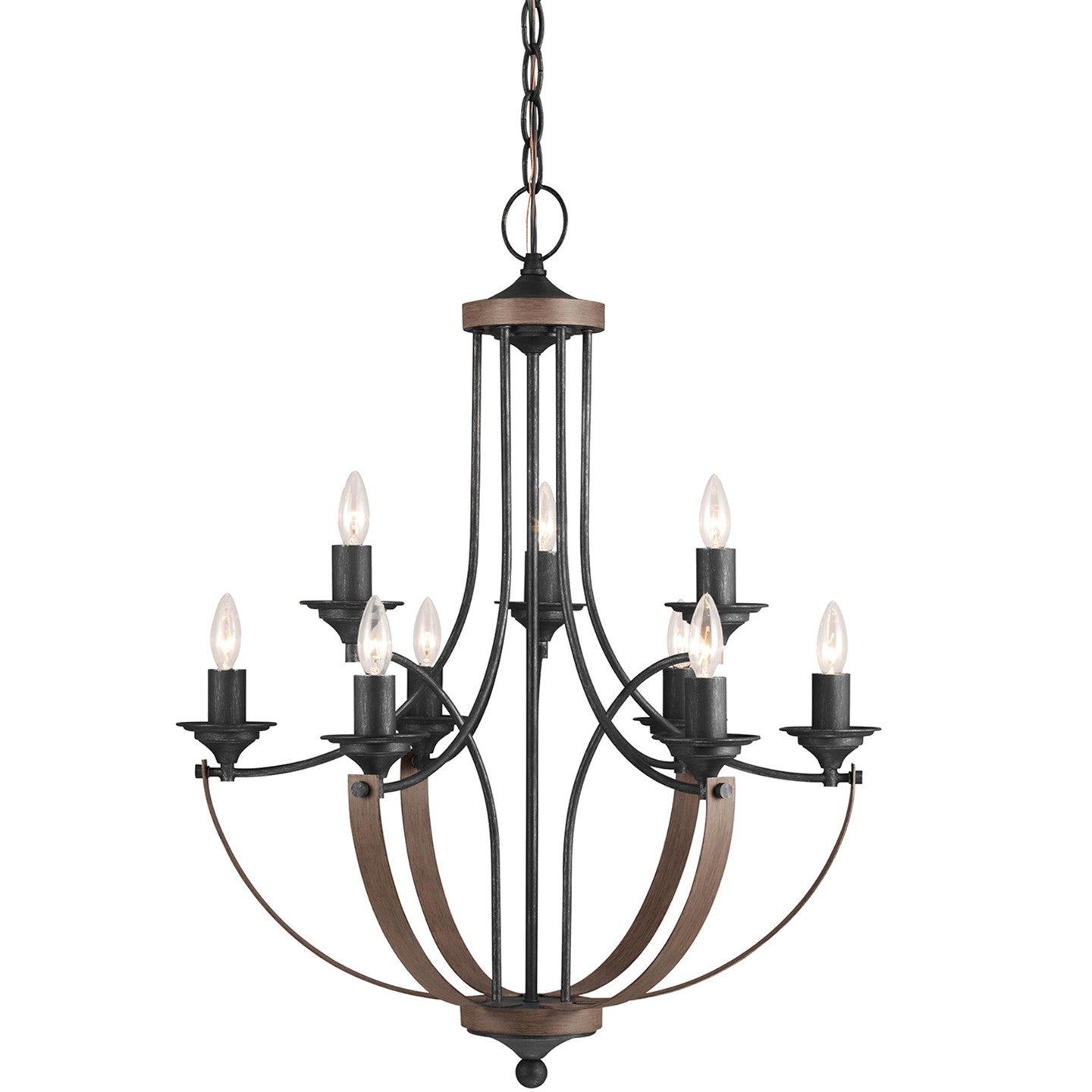 Generation Lighting - 3280409-846 - Nine Light Chandelier - Corbeille - Stardust