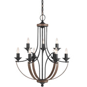 Generation Lighting - 3280409-846 - Nine Light Chandelier - Corbeille - Stardust
