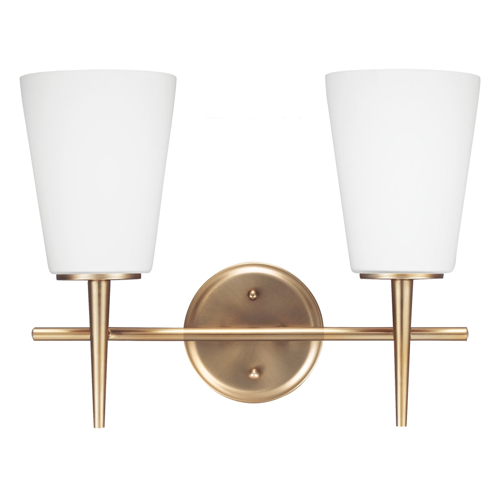 Generation Lighting - 4440402-848 - Two Light Wall / Bath - Driscoll - Satin Brass
