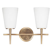 Generation Lighting - 4440402-848 - Two Light Wall / Bath - Driscoll - Satin Brass