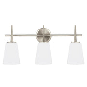 Generation Lighting - 4440403-962 - Three Light Wall / Bath - Driscoll - Brushed Nickel