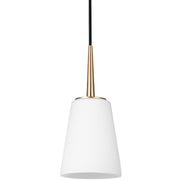 Generation Lighting - 6140401-848 - One Light Mini-Pendant - Driscoll - Satin Brass