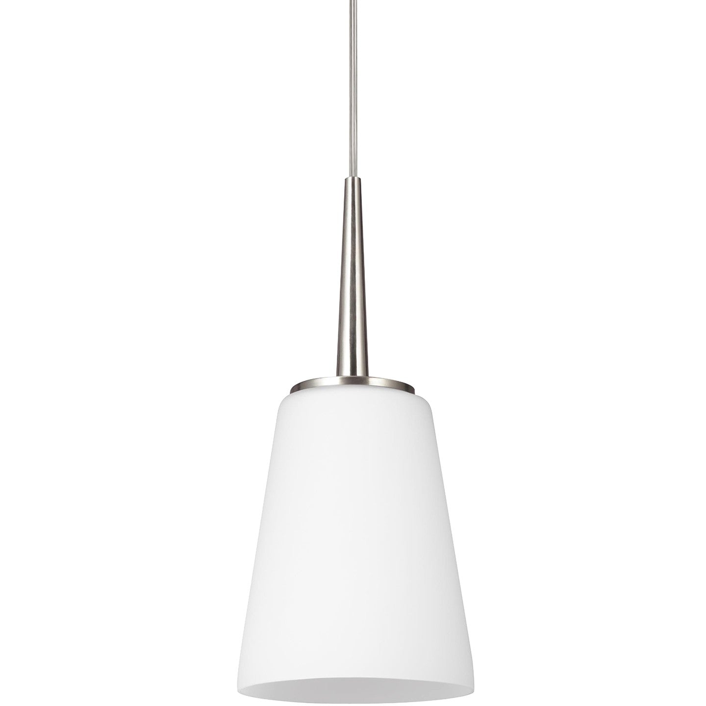 Generation Lighting - 6140401-962 - One Light Mini-Pendant - Driscoll - Brushed Nickel