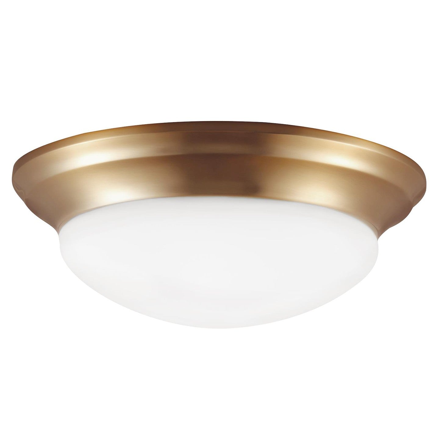 Generation Lighting - 75435-848 - Two Light Flush Mount - Nash - Satin Brass