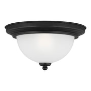 Generation Lighting - 77063-112 - One Light Flush Mount - Geary - Midnight Black