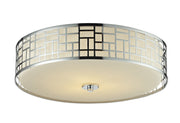 Z-Lite - 328F20-CH - Three Light Flush Mount - Elea - Chrome