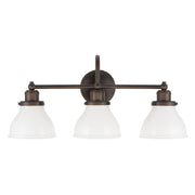 Capital Lighting - 8303BB-128 - Three Light Vanity - Baxter - Burnished Bronze