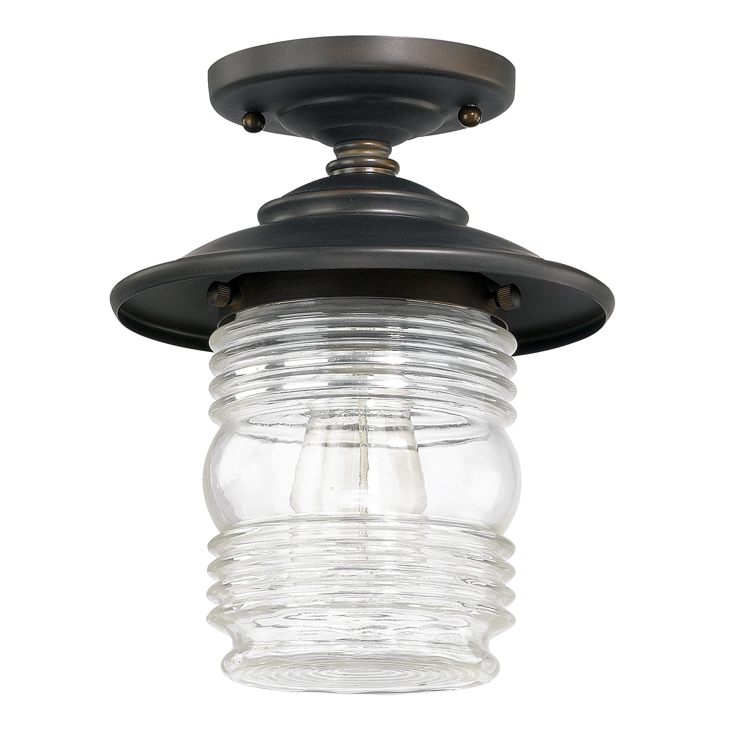 Capital Lighting - 9677OB - One Light Outdoor Flush Mount - Creekside - Old Bronze