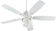 Quorum - 13525-8 - 52"Patio Fan - Galveston - Studio White