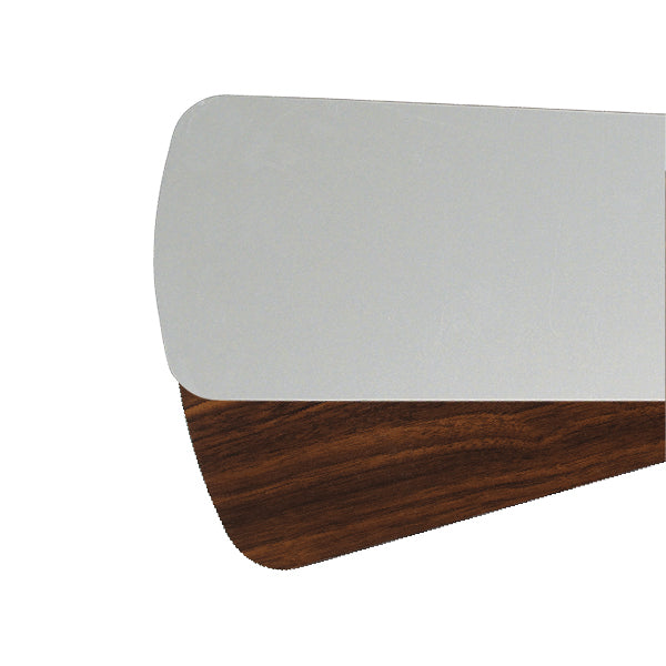 Quorum - 5256524121 - Blade - 52 in. Fan Blade Series - Satin Nickel|Walnut