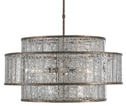 Currey and Company - 9454 - Eight Light Chandelier - Pyrite Bronze/Raj Mirror