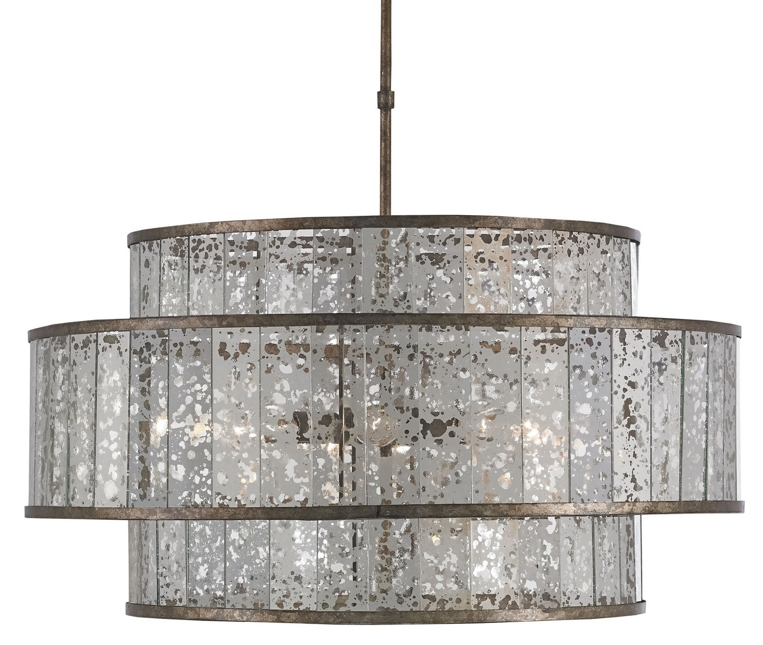 Currey and Company - 9454 - Eight Light Chandelier - Pyrite Bronze/Raj Mirror