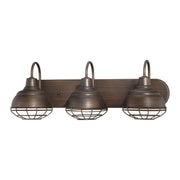 Millennium - 5423-RBZ - Three Light Vanity - Neo-Industrial - Rubbed Bronze