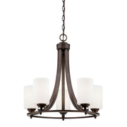 Millennium - 7255-RBZ - Five Light Chandelier - Bristo - Rubbed Bronze
