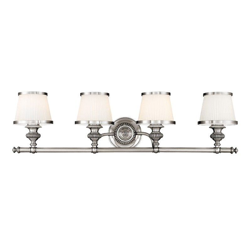 Hudson Valley - 2004-PN - Four Light Bath Bracket - Milton - Polished Nickel