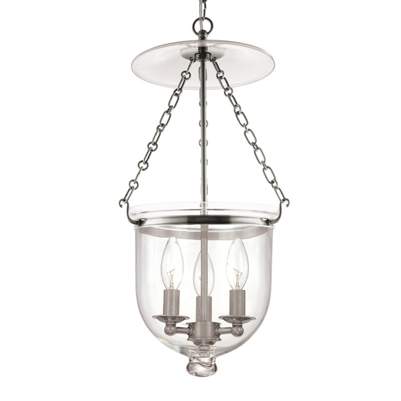 Hudson Valley - 254-PN-C1 - Three Light Pendant - Hampton - Polished Nickel