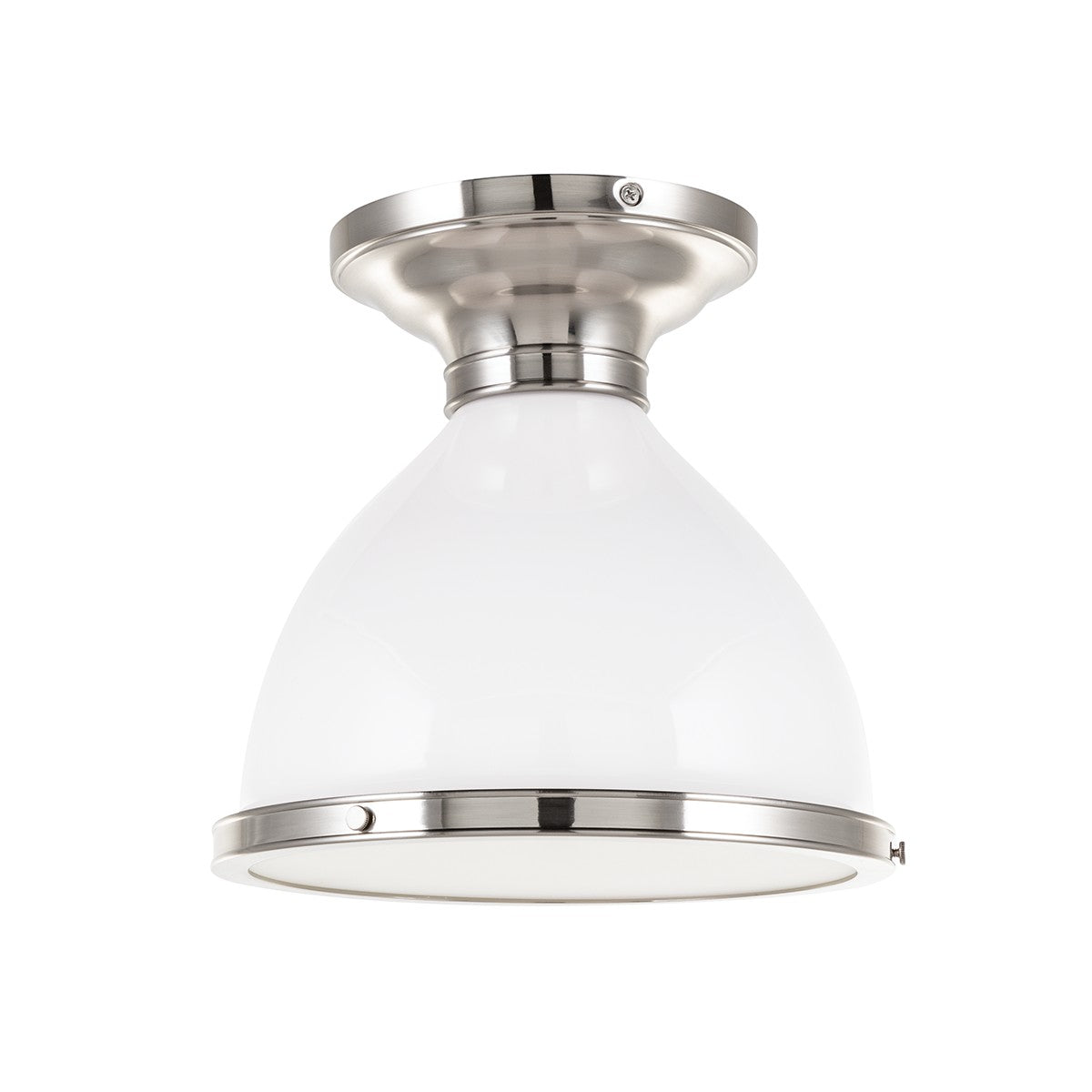 Hudson Valley - 2612-SN - One Light Semi Flush Mount - Randolph - Satin Nickel